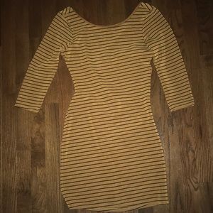 Striped bodycon dress